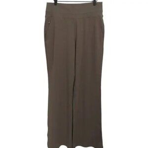 Athleta Pyrite Venice Flare Pant Wide Leg Tan Pants Sz L Tall